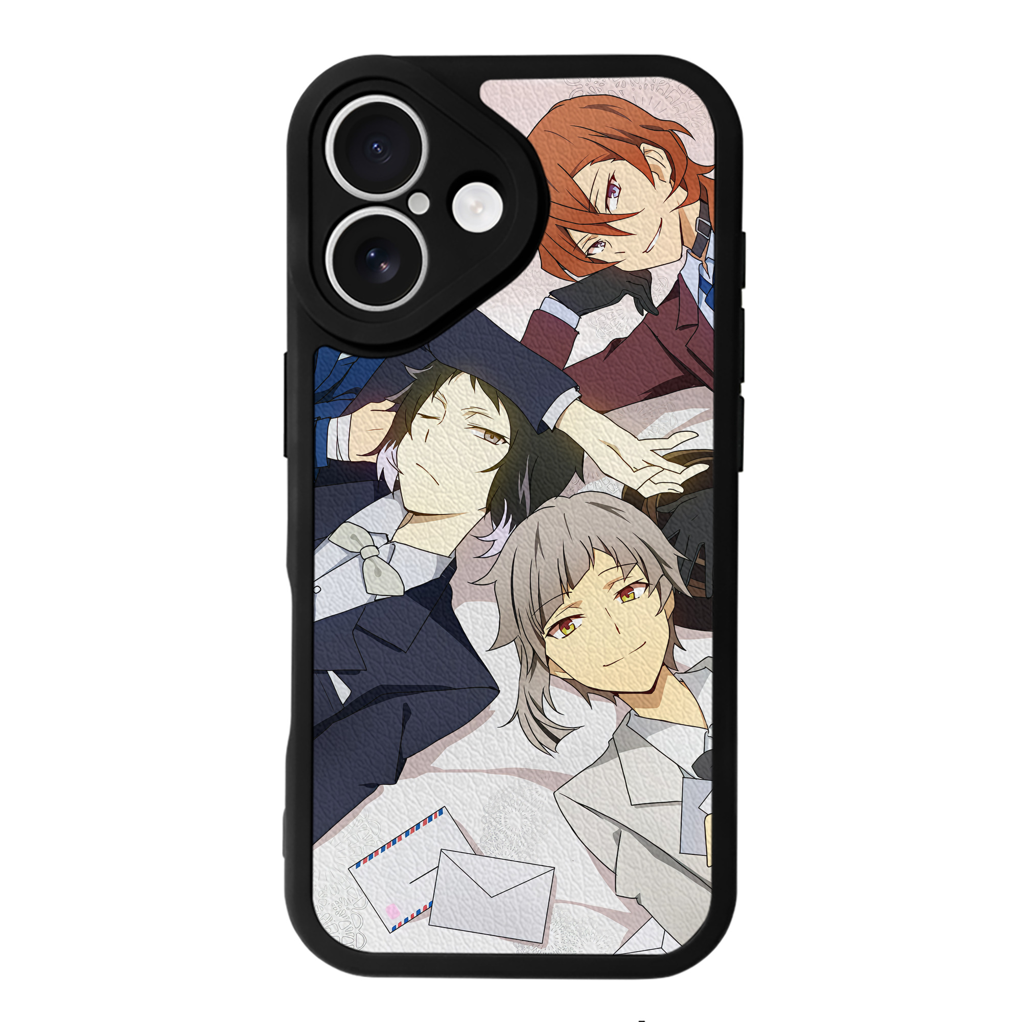 （画像用） 文豪ストレイドッグス Bungo Stray Dogs 【iPhone 16シリーズ対応】シリコンスマホケース（レザー調） 材質：シリコン